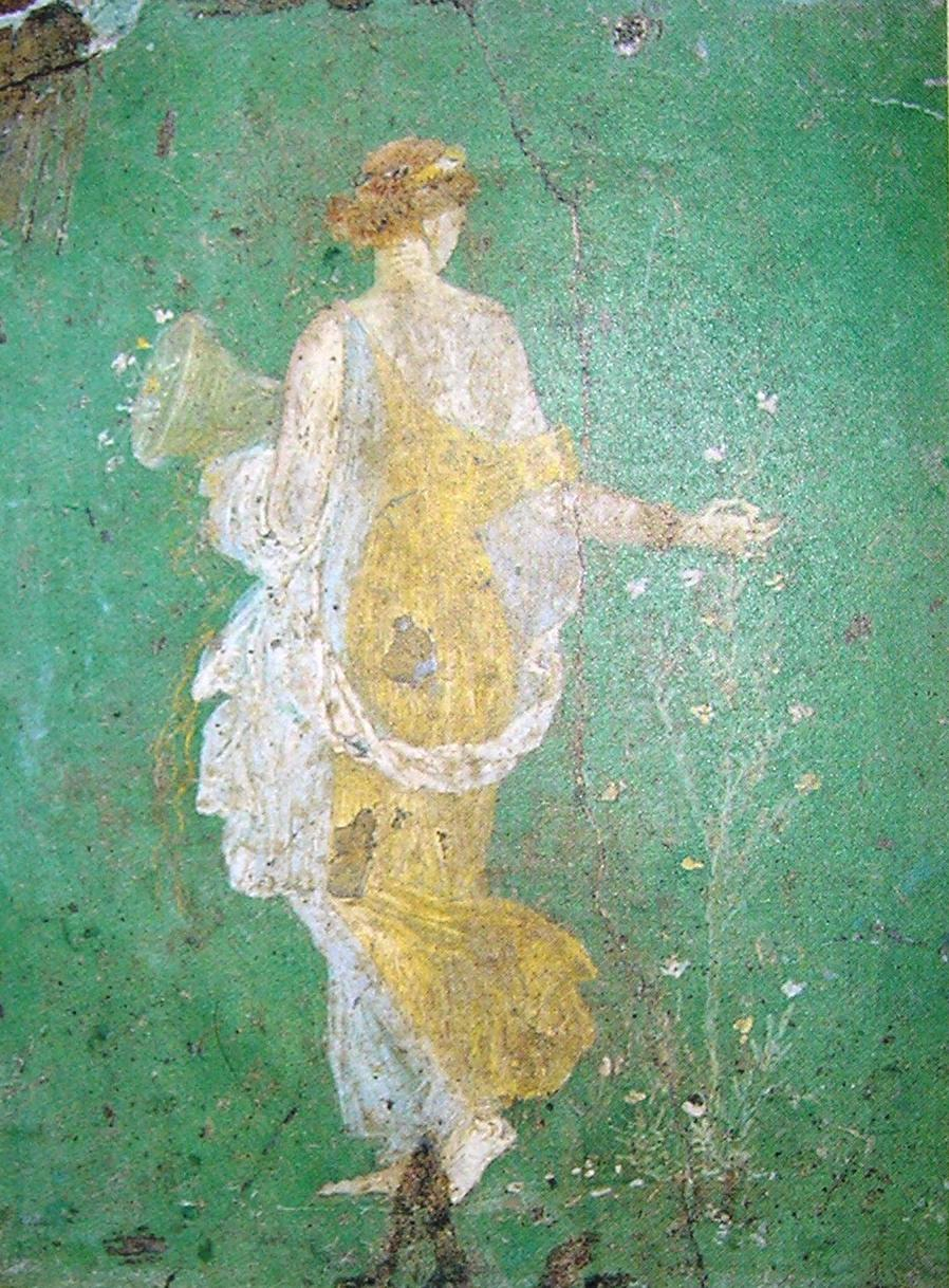 Flora, in un affresco proveniente dalla villa di Arianna