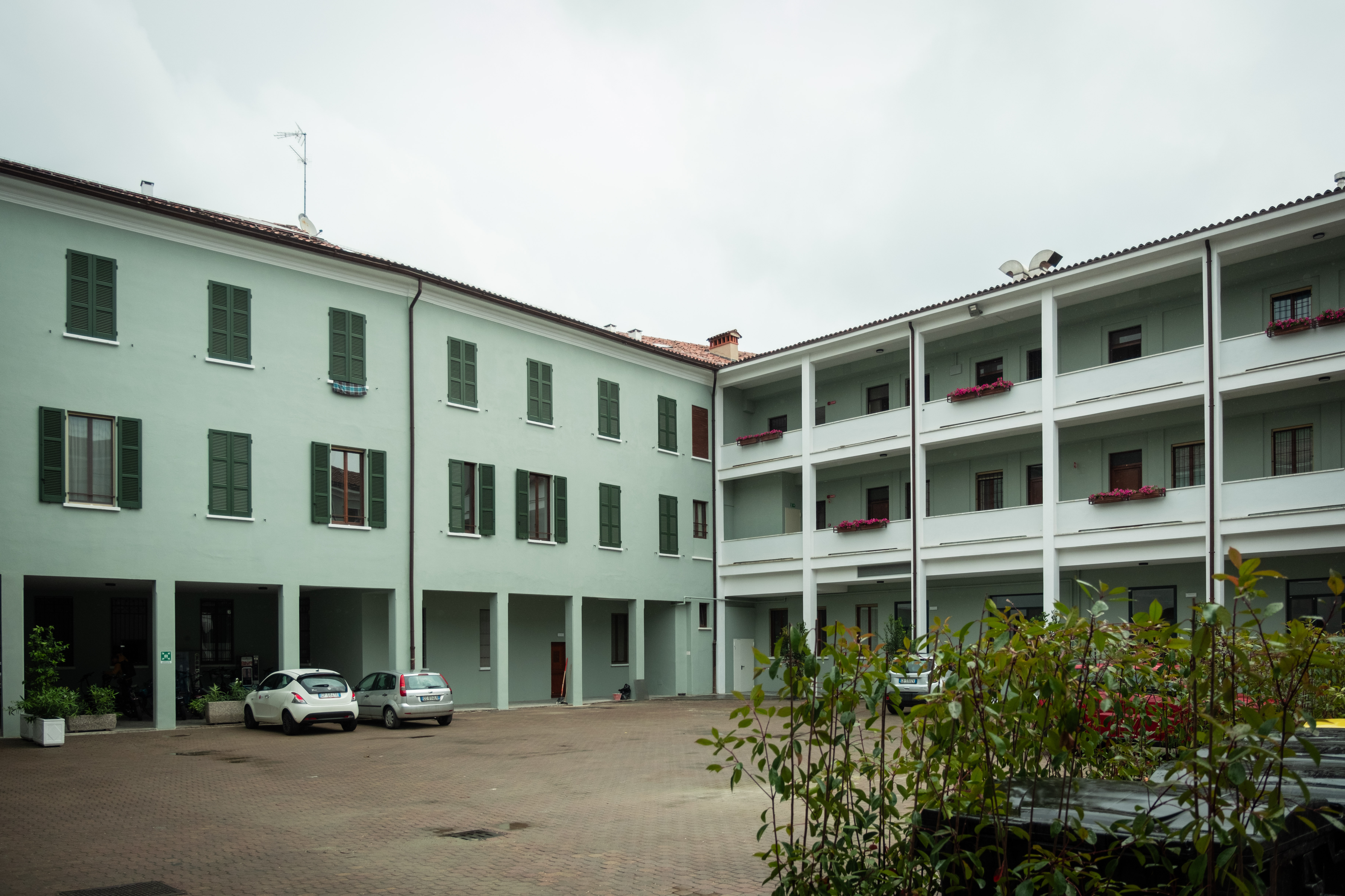 Il cortile interno della Casa dell'Accoglienza [foto Diocesi di Cremona]