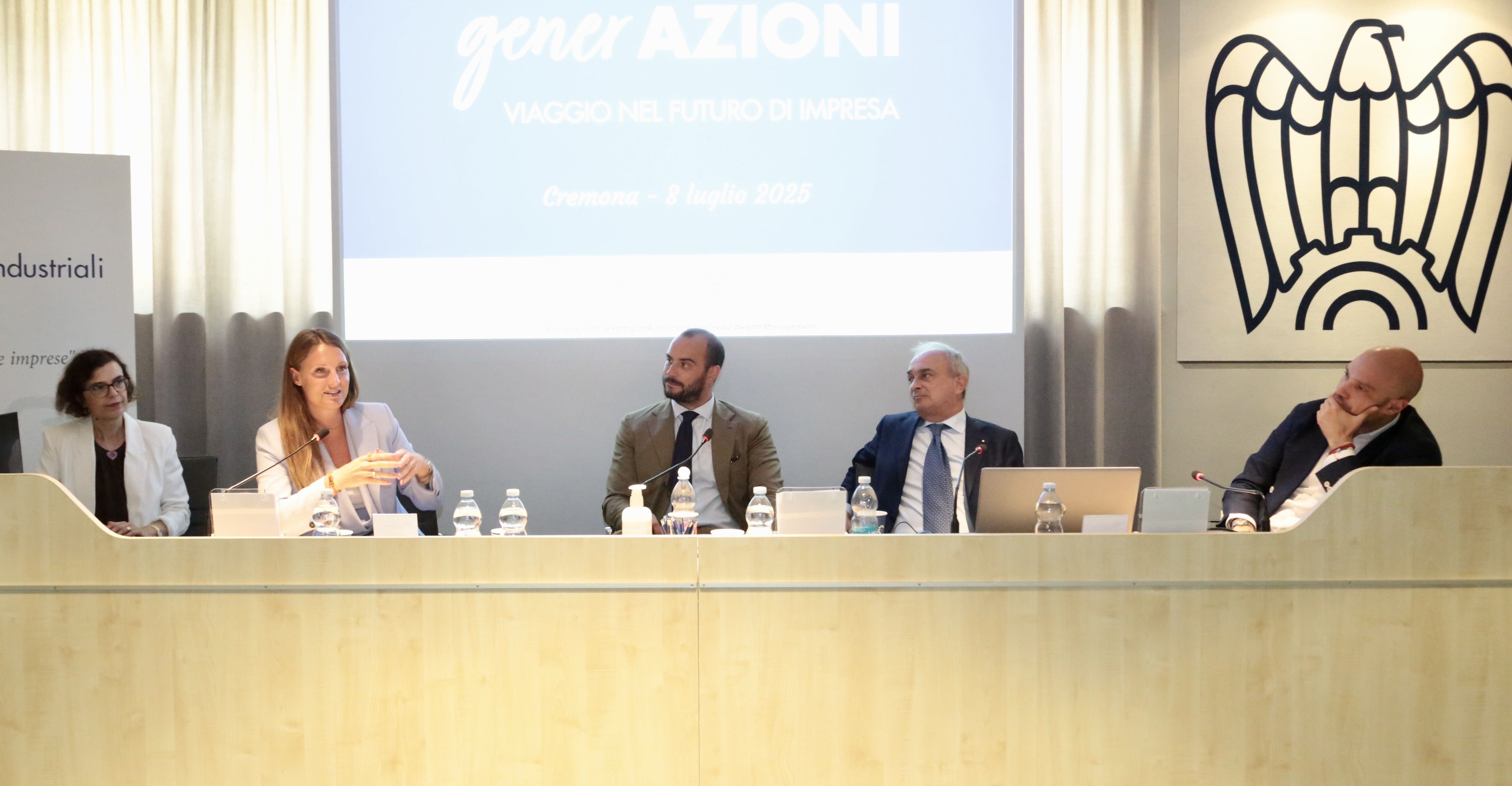 Da sinistra, Manuela Soncini, Alice Prerttp. Guglielmo Auricchio, Gian Domenico Auricchio e Mario Benedetto (Foto Betty Poli)