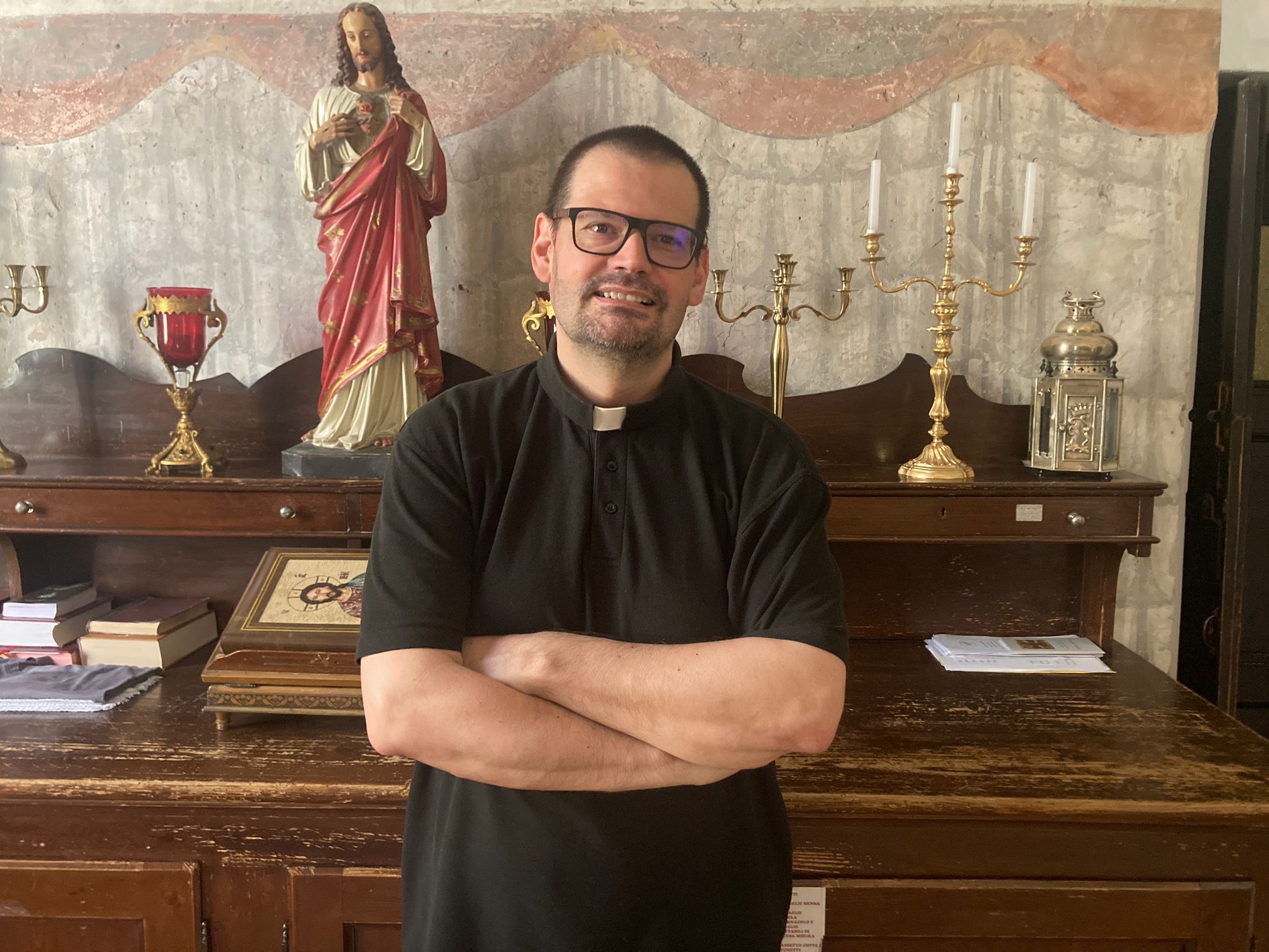 Padre Giorgio Viganò (foto Matteo Cattaneo)