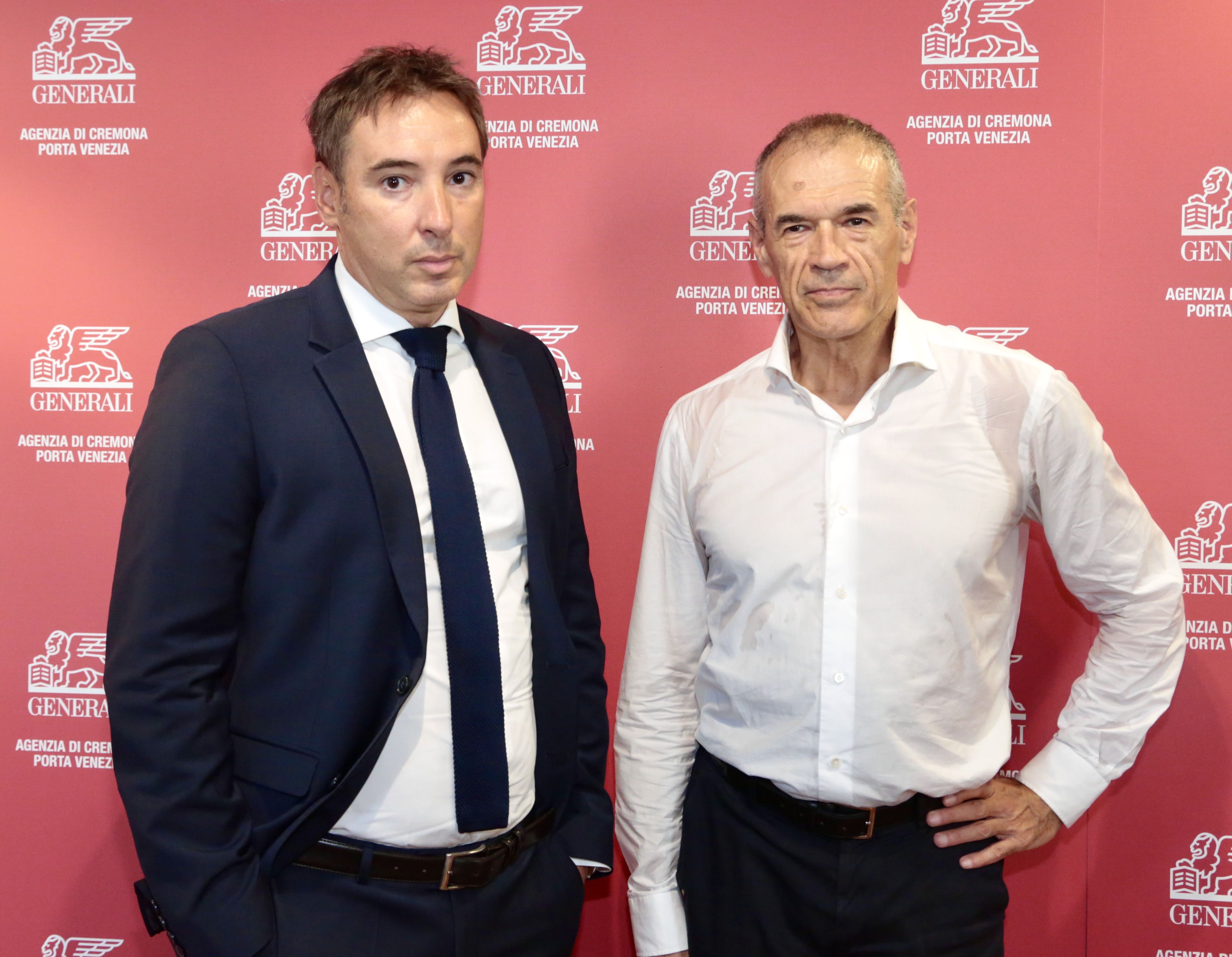 Francesco Cozzoli e Carlo Cottarelli (foto Betty Poli)