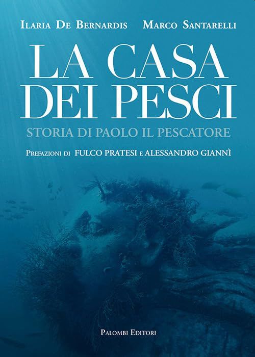 La copertina de "La Casa dei Pesci. Storia di Paolo il pescatore" di Ilaria de Bernardis e Marco Santarelli