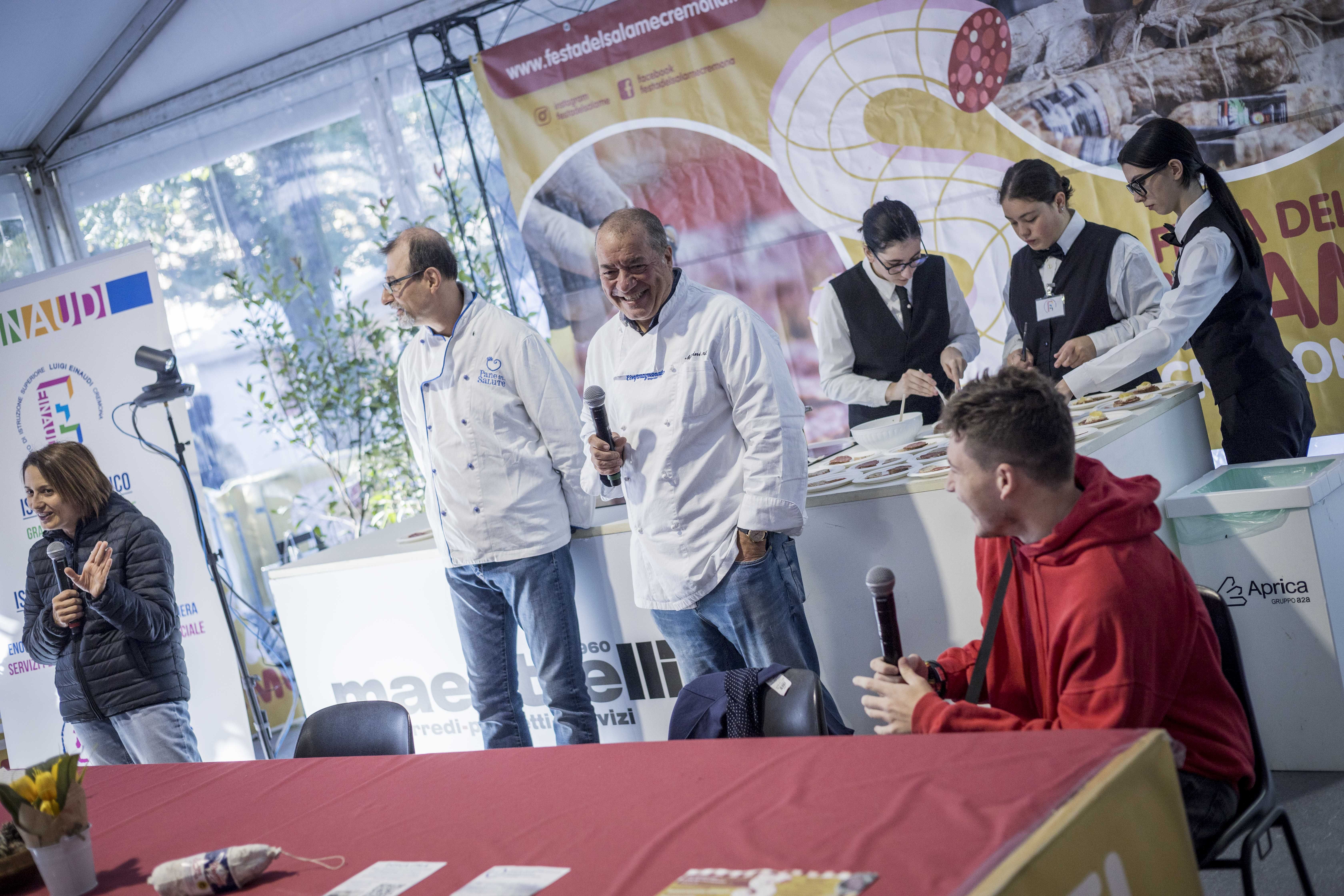 Achille Mazzini alla Festa del Salame 