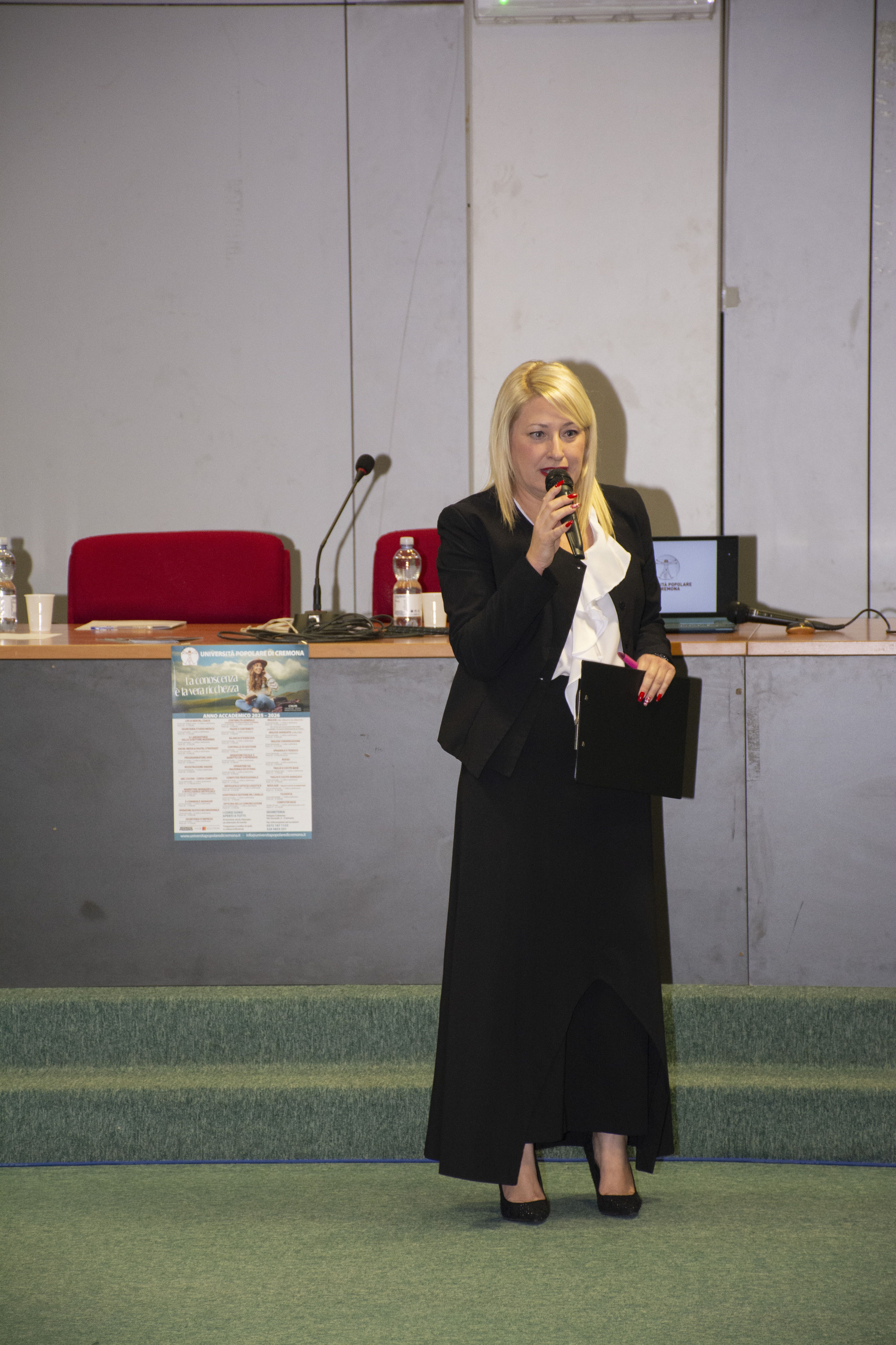 Alessandra Capelli, presidente dell'Università Popolare di Cremona