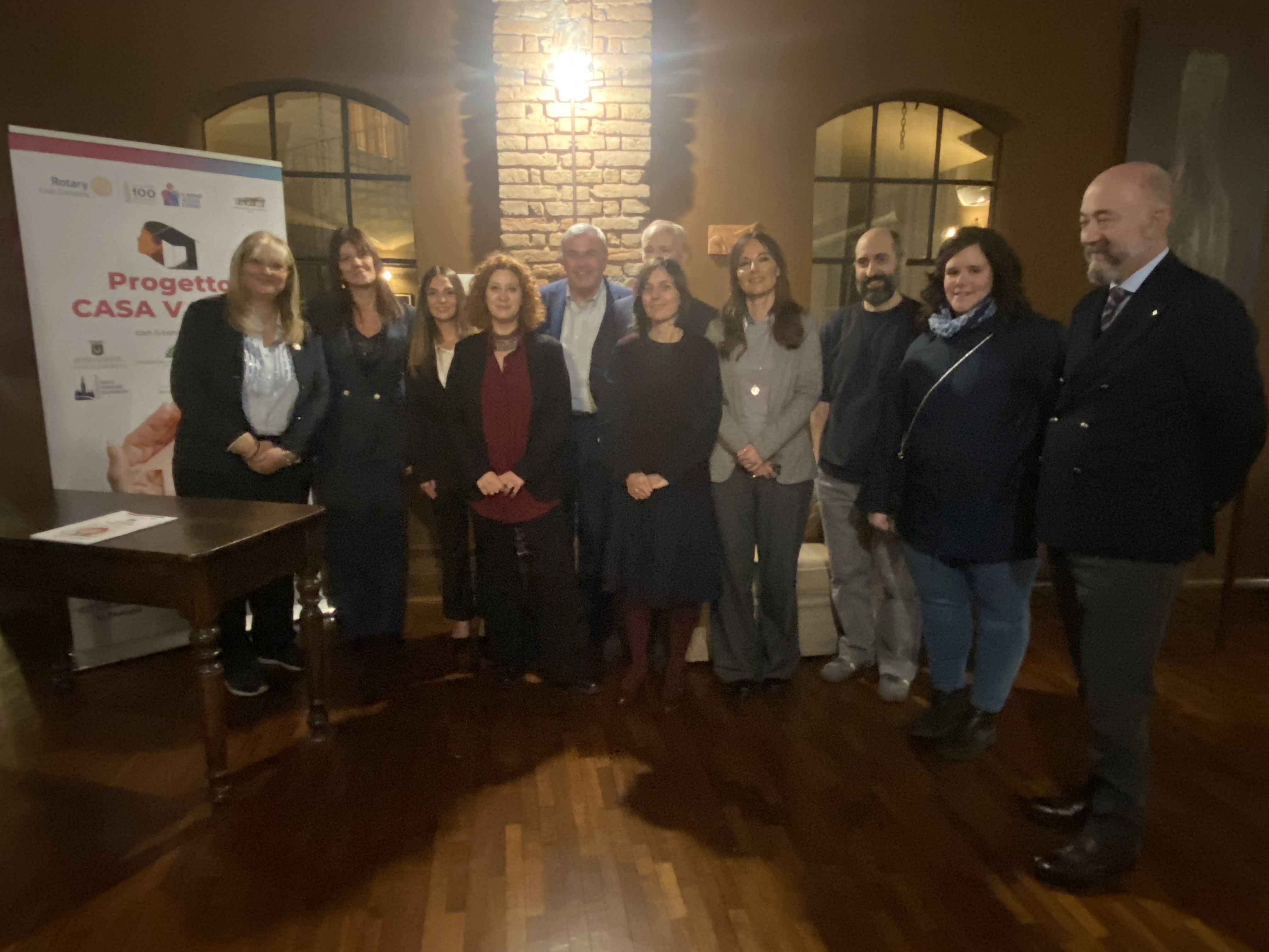 I relatori della conferenza stampa di presentazione del progetto: tra gli altri si vedono Alessia Zucchi, Elena Guerreschi, Giuseppe Foderaro, Marina Della Giovanna, Cesare Macconi, Roberto Guareschi