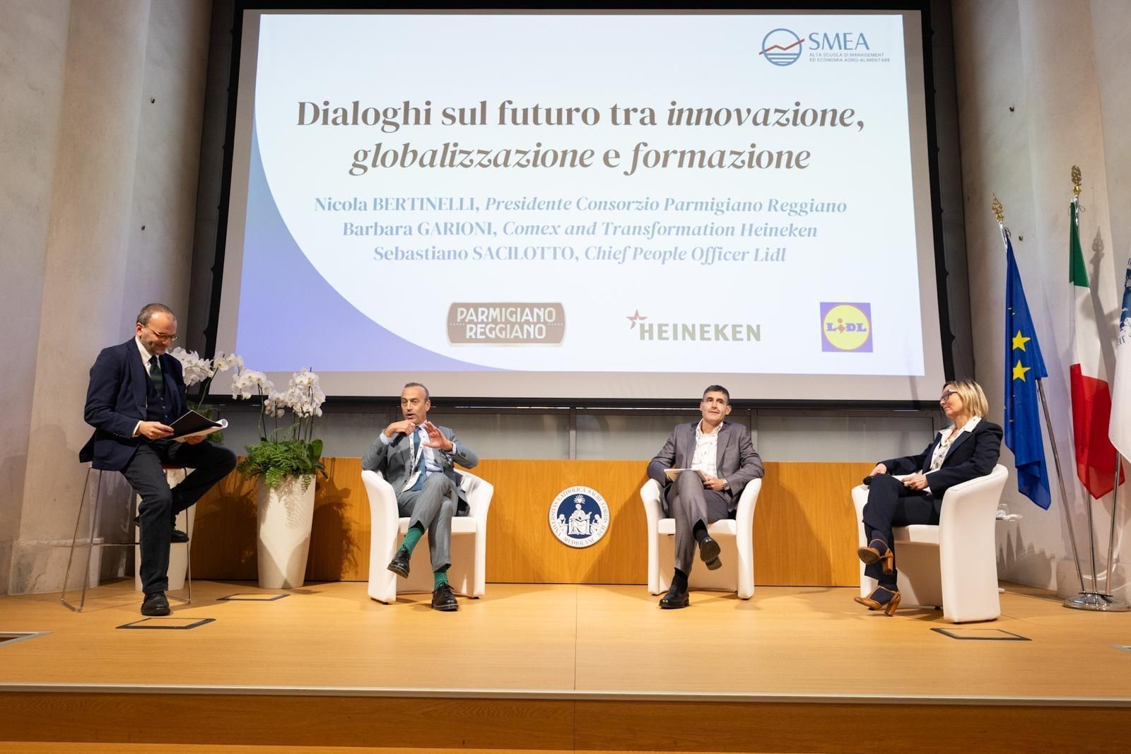 Un momento della tavola rotonda con Bertinelli