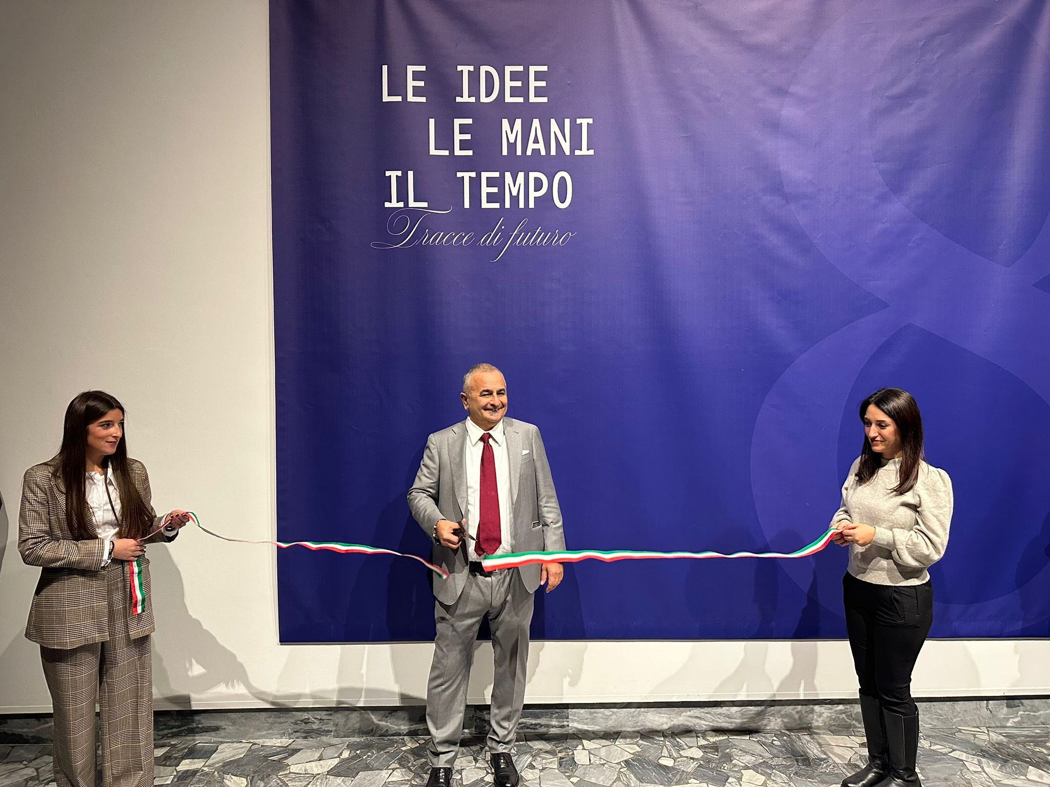 Maurizio Ferraroni all'inaugurazione della mostra dedicata agli 80 anni dell'Associazione Industriali di Cremona&nbsp;