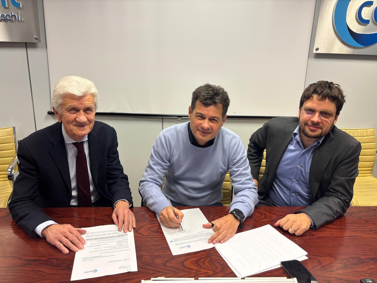 Da sinistra, Giovanni Rossoni, Bruno Garatti ed Emanuele Cabini