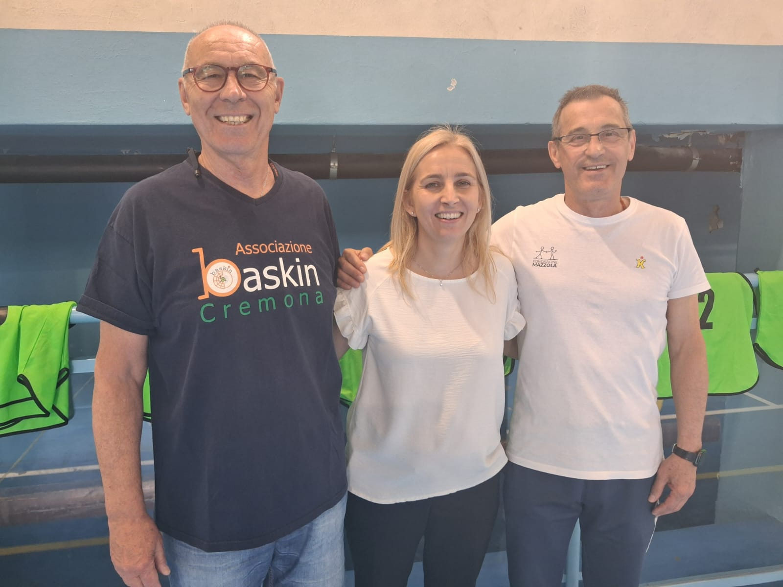 Da destra Fausto Capellini, la prof.Alessandra Marcotti e Giorgio Baiocchi